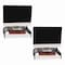 Mind Reader Metal Mesh Monitor Stand with Paper Tray, 20in x 11.5in x 5.5in, Black, Supports 33 lb, 2PK 2MESHMON-BLK - alternate 3