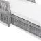 Homeroots 78" Beige Metal Outdoor Chaise Lounge with Beige Cushion 625683 - alternate 2