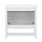 Flash Furniture Vega 36in. Vanity w/Sink, Gold Hardware, Soft Close Doors & Open Shelf, Carrara Marble, White/White FS-VEGA36-WH-HDGLD-GG - alternate 3