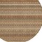 Homeroots 8' Taupe And Brown Round Striped Washable Indoor Outdoor Area Rug 610620 - alternate 5
