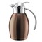 Service Ideas Nicollet Series 0.6-Liter Stainless Vacuum Insulated Carafe with Push Button Lid in Rose Gold NIC06BSPBRG - alternate 2