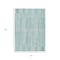 Homeroots 5' X 8' Turquoise And Pale Aqua Striped Washable Indoor Outdoor Area Rug 631570 - alternate 2