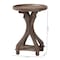 Baxton Studio Westlyn French Country Antique Brown Wood End Table 254-14094-ZORO - alternate 2