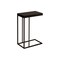 Homeroots 18.25" X 10.25" X 25.25" Cappuccino Particle Board Metal  Accent Table 333019 - alternate 1