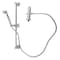 Kingston Brass Shower System with Slide/Grab Bar and Hand Shower, Polished Chrome KCK3421W1 - alternate 1