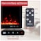 Northwest Electric Fireplace 42 in Wall Mounted with Fire Crackling Sounds & Remote to Adjust LED Flames 80-BEF-42W - alternate 4