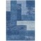 Homeroots 3' X 5' Navy Blue And Sky Blue Geometric Washable Indoor Outdoor Area Rug 612448 - alternate 6