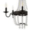 Jonathan Y Nova 5-Light 21.5 in. Acrylic Beaded LED Chandelier, Bronze/Clear JYL9003A - alternate 2