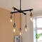 Vaxcel Kassidy 5L Chandelier Black/ Brass H0184 - alternate 3