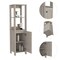 Homeroots 16" Light Gray Wood Freestanding Single Door Bathroom Vanity 479916 - alternate 1