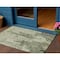 Homeroots 3' X 5' Artichoke Green And Fern Green Abstract Washable Indoor Outdoor Area Rug 609846 - alternate 1