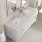 James Martin Vanities Myrrin 72" Vanity, Bright White, w/ 3 CM Siberian Silestone Top 485-V72-BW-3SFR - alternate 5