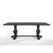 Homeroots 88" Black Wood Trestle Base Dining Table 631276 - alternate 1