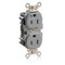 Leviton Straight Blade Receptacle, 5-15R, 15 A, 125V AC, Surface Mount, Self-Grounded M8200-SGG - alternate 1