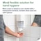 Tork Soap and Sanitizer Dispenser, White, Wall 581500 - alternate 2