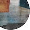 Homeroots 8' Copper Green And Gray Round Abstract Washable Indoor Outdoor Area Rug 603721 - alternate 3