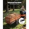Vevor Dump Trailer 1600 lbs 22 Cu. Ft Tow Behind Steel Garden Yard Trailer Cart TC4278 - alternate 3