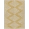 Homeroots 3' X 5' Gold And Ivory Geometric Washable Indoor Outdoor Area Rug 598568 - alternate 3