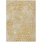 Homeroots 8' X 10' Gold And Ivory Geometric Washable Indoor Outdoor Area Rug 595070 - alternate 1