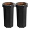 Happimess Fleur 25-Gallon Disposable Corrugated Cardboard Event Trash Can, Recycling Bin, Charcoal Black, 2PK HPM1300D-SET2 - alternate 3