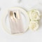 Smarty Had A Party Gold Plastic Cutlery White Pocket Napkin Set - Napkins, Forks, Knives, Spoons (70 Guests), 280PK 770-G-CASE - alternate 3