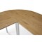 Homeroots 71" Natural and White Wood and Metal L Shape Writing Desk 543805 - alternate 4