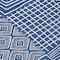 Homeroots 8' X 10' Navy Blue And Ivory Geometric Washable Indoor Outdoor Area Rug 600759 - alternate 3