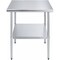 Amgood 30 in. x 30 in. All Stainless Steel Work Table, 35in. Height Commercial Prep Table with AMG WTSS-3030-Z - alternate 4