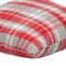 Homeroots 16" Red and White Plaid Cotton Throw Pillow 529173 - alternate 4