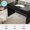 Martha Stewart Kayden Home Office Modular 2 Drawer Desk in Black w/Oil Rubbed Bronze Hardware NAN-PS-23519-BK-BK-MS - alternate 3
