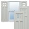 Ekena Millwork True Fit PVC San Antonio Mission Style Fixed Mount Shutters, Hailstorm Gray, 12W x 28H, PR TFP001ST12X028ST - alternate 1