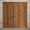 Sartodoors Sliding Closet Double Bi-fold Doors 72 x 96 inches, Ego 5006 Cognac Oak Veneer, Sturdy Tracks Mold EGO5006DBF-DKO-72x96 (4* 18x96) - alternate 3