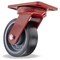 Hamilton Kingpinless Swivel Caster, 6" x 2" Duralast XC (70D) Wheel, 3/4" Sealed Precision Ball Bearings S-ZFHS-6DB70 - alternate 1