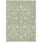 Homeroots 5' X 8' Artichoke Green And Beige Floral Washable Indoor Outdoor Area Rug 603438 - alternate 4