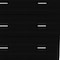 Homeroots 32" Black Three Drawer Dresser 543996 - alternate 3