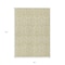 Homeroots 8' X 10' Light Green Damask Washable Non Skid Indoor Outdoor Area Rug 563859 - alternate 4