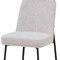 Homeroots Set of Two Cream and Black Fabric and Wood Dining Side Chairs, 2PK 716269 - alternate 2