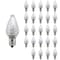 Bulbrite 5-Watt Equivalent Clear C7 Dimmable with (E12) Candelabra Screw Base LED Light Bulb, 2700K, 25PK 862028 - alternate 1