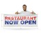 Signmission Restaurant Now Open, 24 Inch x 72 Inch, Vinyl Banner B-72-30834 - alternate 2