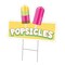 Signmission Popsicles Die Cut Yard Sign & Stake outdoor plastic coroplast window, C-DC-1824-Popsicles19 C-DC-1824-Popsicles19 - alternate 1