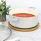 Martha Stewart Everyday Rexford 5 Quart Ceramic Nonstick Aluminum Dutch Oven with Lid in Linen 141015.02 - alternate 4