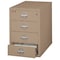 Fireking 4 Drawer, 1 Hr Fire, Vertical, 25" wide for Card Check & Notes Tan 4-2536-CTN - alternate 2