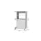 Homeroots White 24in Rolling Kitchen Cart With Storage 477879 - alternate 4