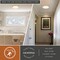 Vaxcel Aurelia 12-in Brushed Gold Contemporary Round LED Flush Mount Ceiling Light Alabaster Shade C0355 - alternate 5