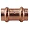 Apollo Coupling with Stop, 1/2 in, Press Fit, Copper, 300 psi Pressure XPRC12 - alternate 1