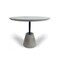 Homeroots 35" Grey Rounded Concrete And Iron Dining Table 486027 - alternate 1
