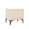 Manhattan Comfort Amara Nightstand in Cream and Natural Oak- Set of 2 2-NS006-CR - alternate 5