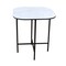 Homeroots 22" White And Black Ceramic And Metal Square End Table 554652 - alternate 1