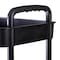 Organize It All 3 Tier Rolling Cart in Black 15261-BLACK - alternate 2