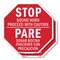 Signmission Stopsound Horn Proceed with Caution, 10 inch X 10 inch, Aluminum Metal Signs, 2PK OC-A-2PACK-10-25 - alternate 1